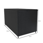 Rattan Cushion Storage Box 700l | Black