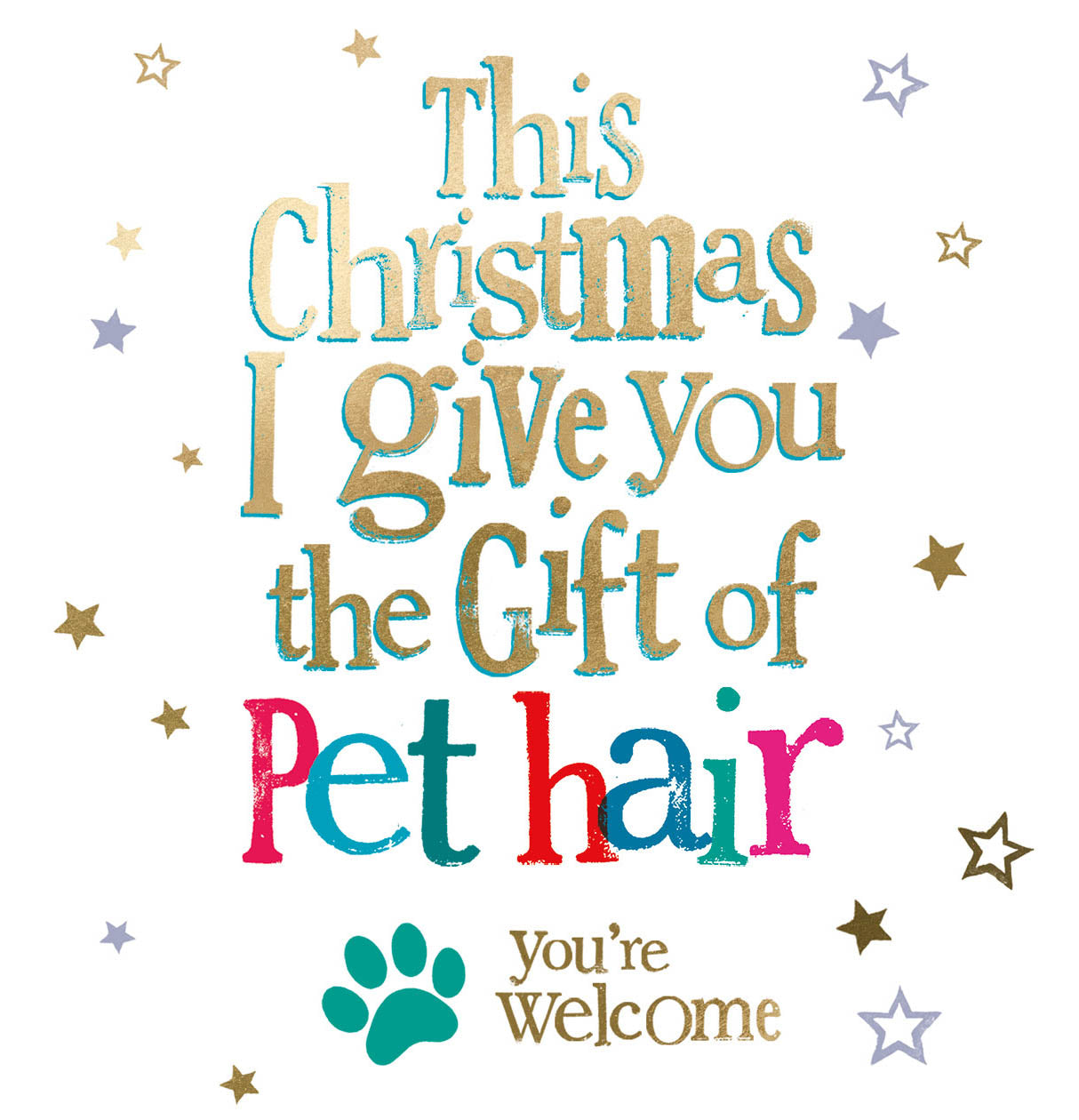 Brightside From The Pet' Christmas Card Official Product
