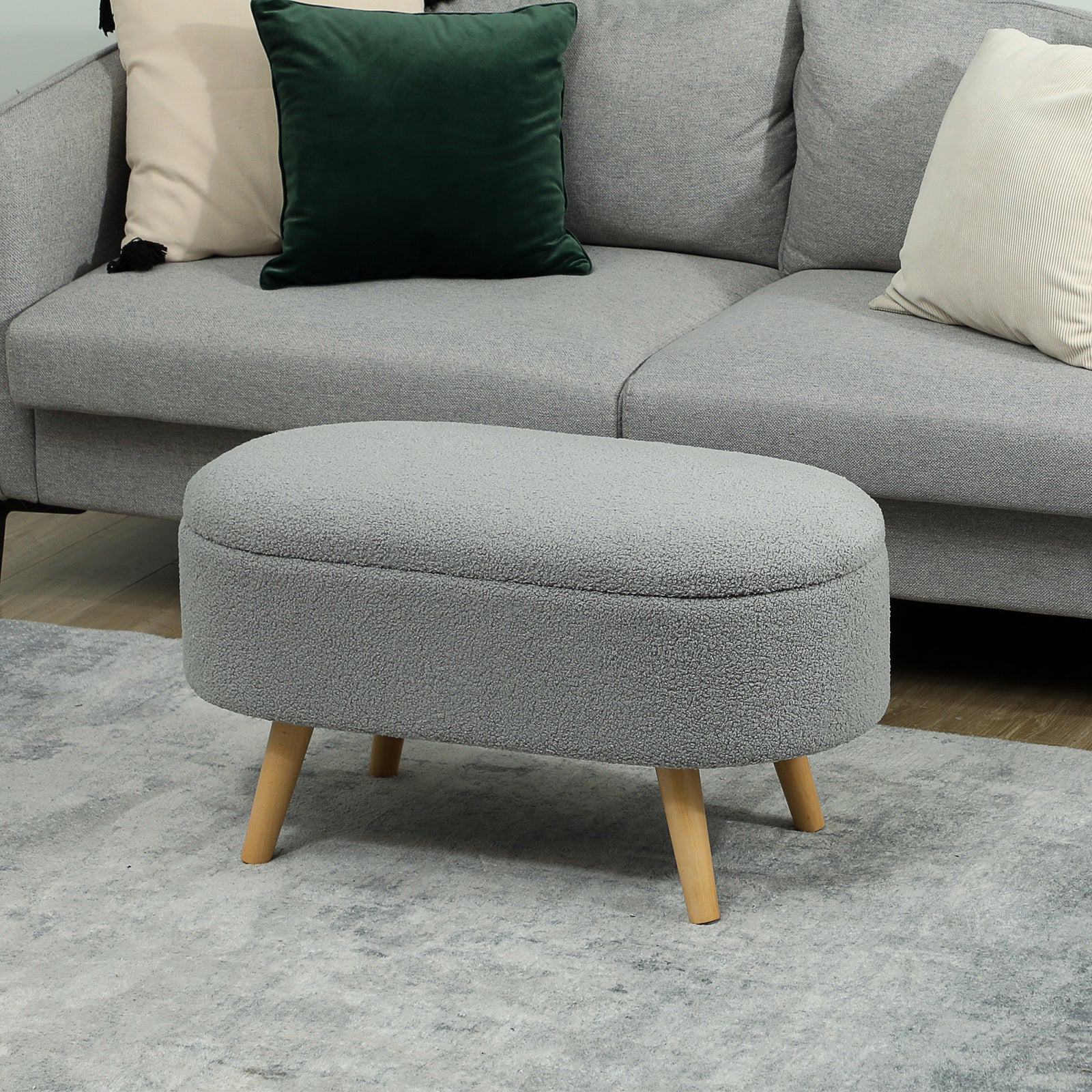 Ottoman Storage Bench For Hallway, Living Room | One Size