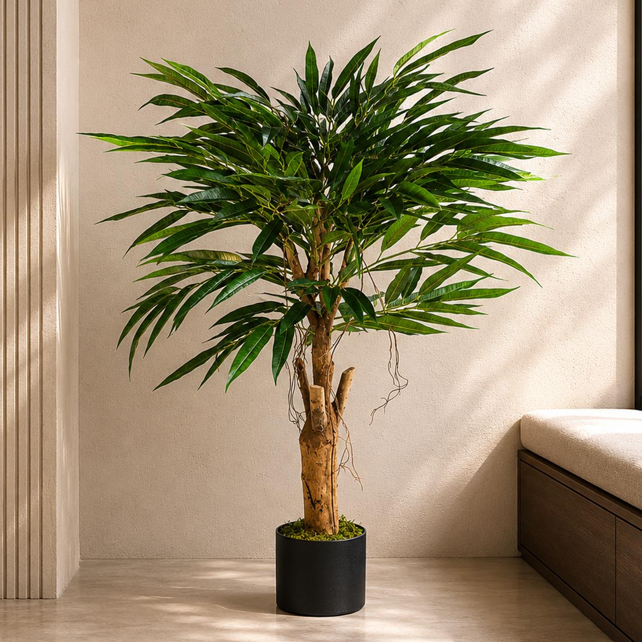 100cm Longifolia Ficus Tree Artificial Natural Trunk