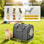 Soft Sided Cat Carrier Bag Foldable Portable With Shoulder Strap