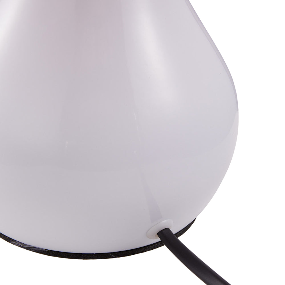 European Style E27 White Feather Table Lamp Bedside Fixtures - Warm Light