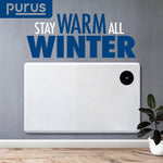 Wifi Smart Electric Radiator Panel Heater White Wall Mounted Or Floor Standing Bathroom Safe Timer And Thermostat | 1200w | White