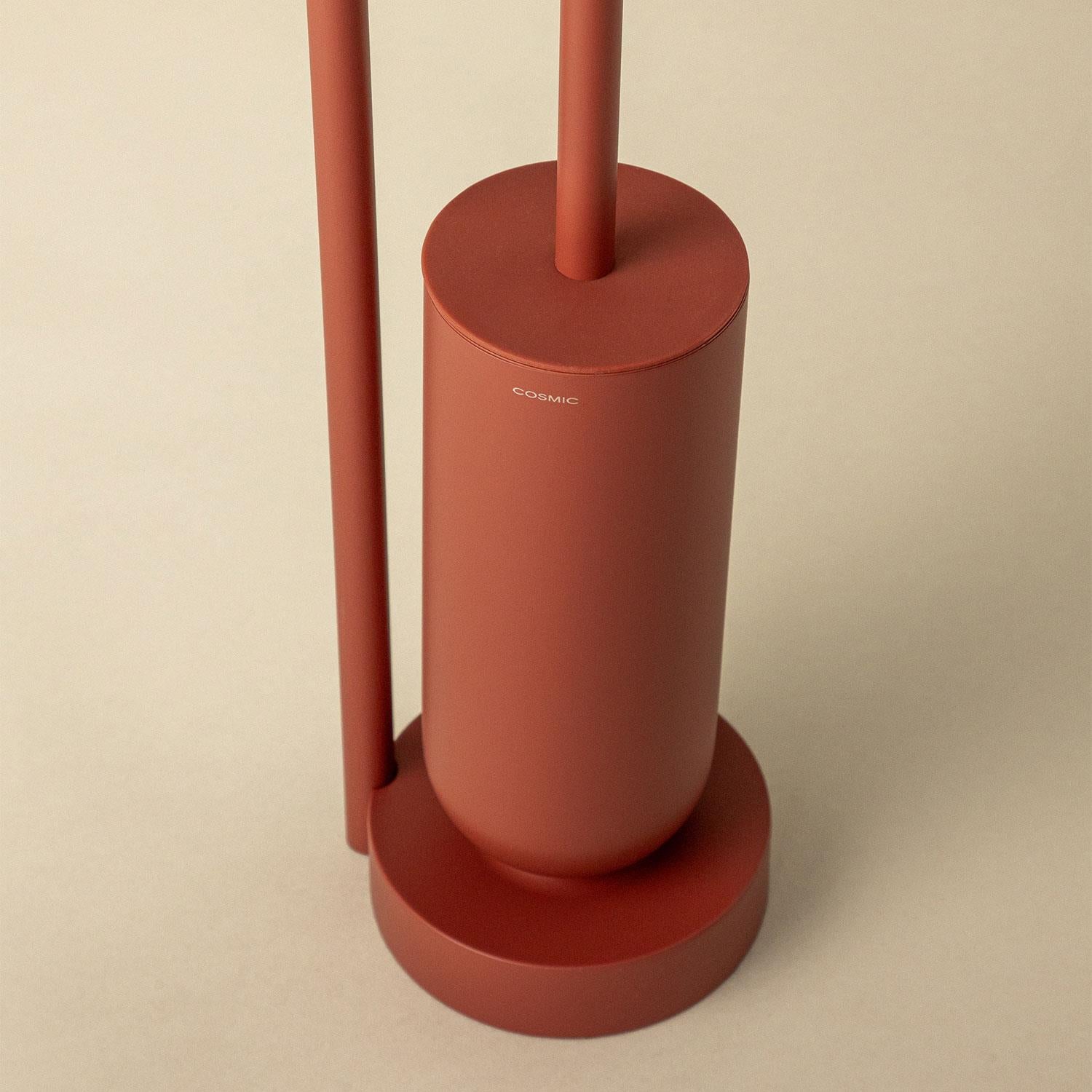 Toilet Brush With Toilet Roll Holder, Terracotta, Geyser Collection | Terracotta