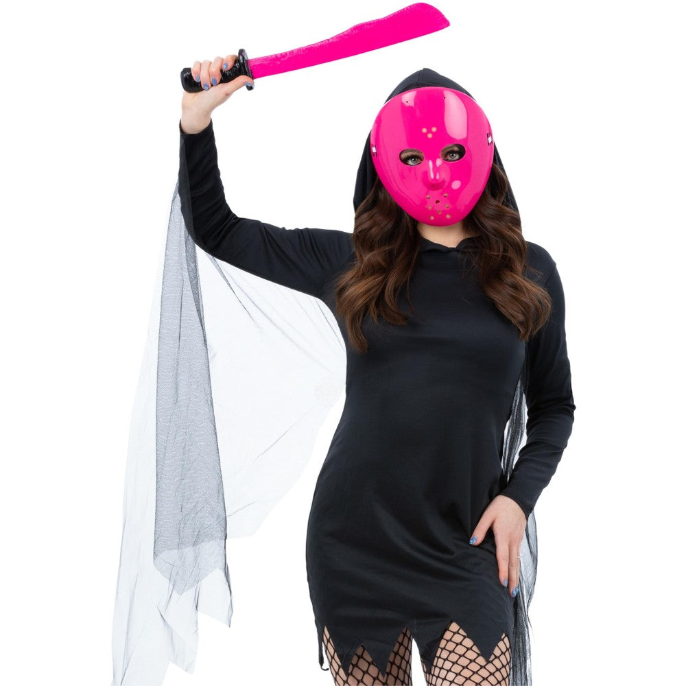 Pink Hockey Mask & Machete