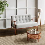 2-seater Sofa With Wooden Frame