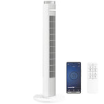96cm Tower Fan, Standing Floor Fan With Remote Control | White