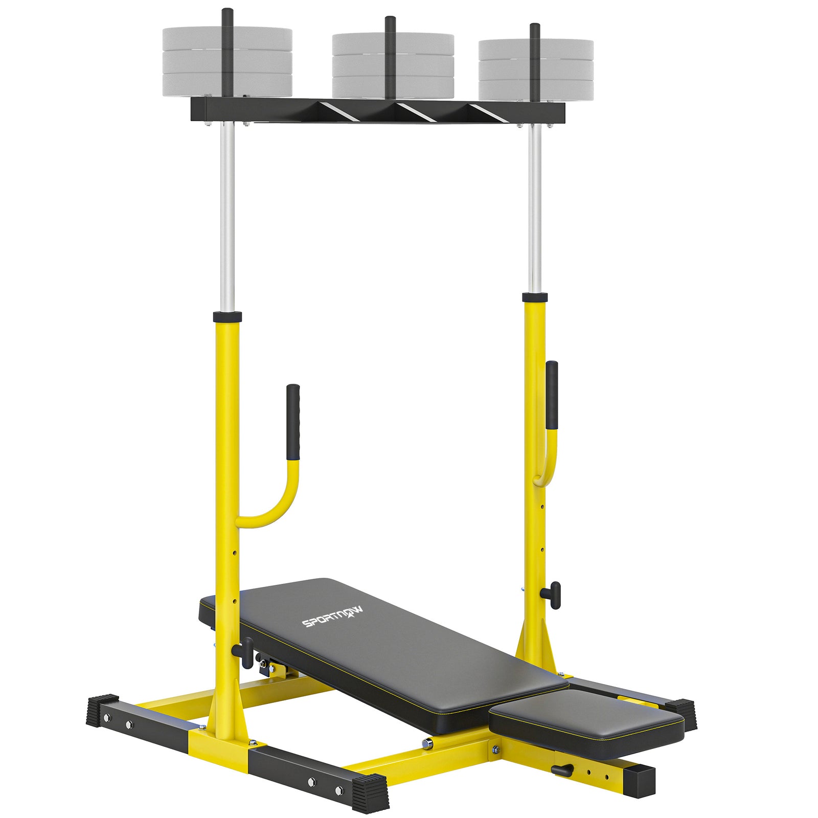 SPORTNOW Vertical Leg Press Machine, Leg Extension Machine