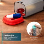 Fineway Weekly Pill Organiser Morning/evening With Storage Box - 7 Day Colour-coded