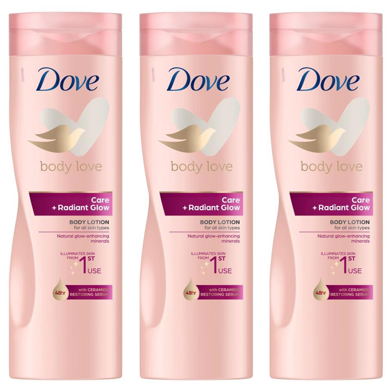 Body Lotion Body Love Care + Radiant Glow For All Skin Types 400ml, 3 Pack