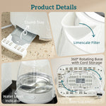 Kettle And Toaster Set With Limescale Filter, Crumb Tray | Cream