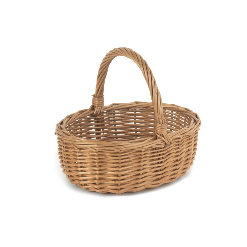Wicker Mini Double Steamed Shopping Basket | Brown