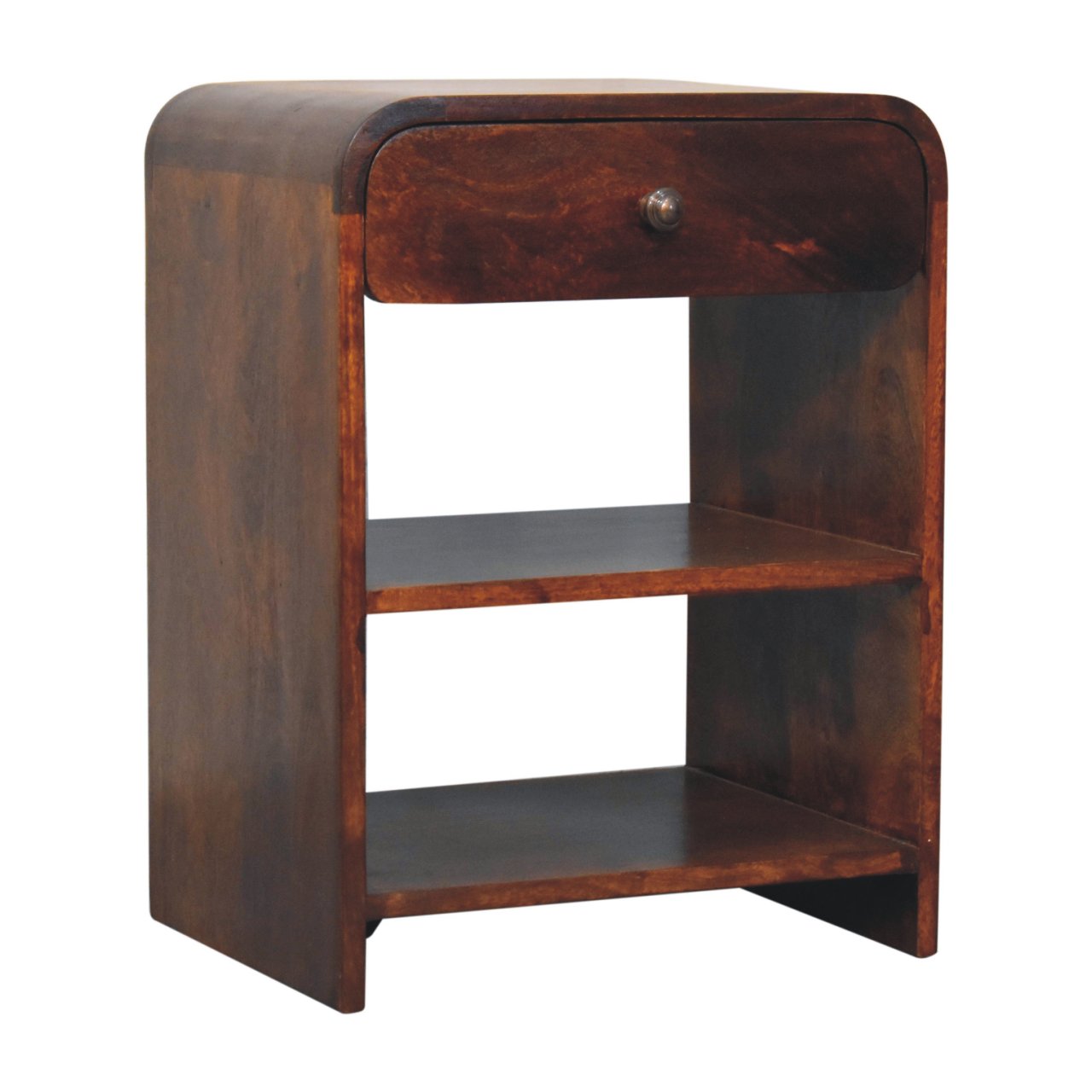 Solid Wood Aspen Open Bedside
