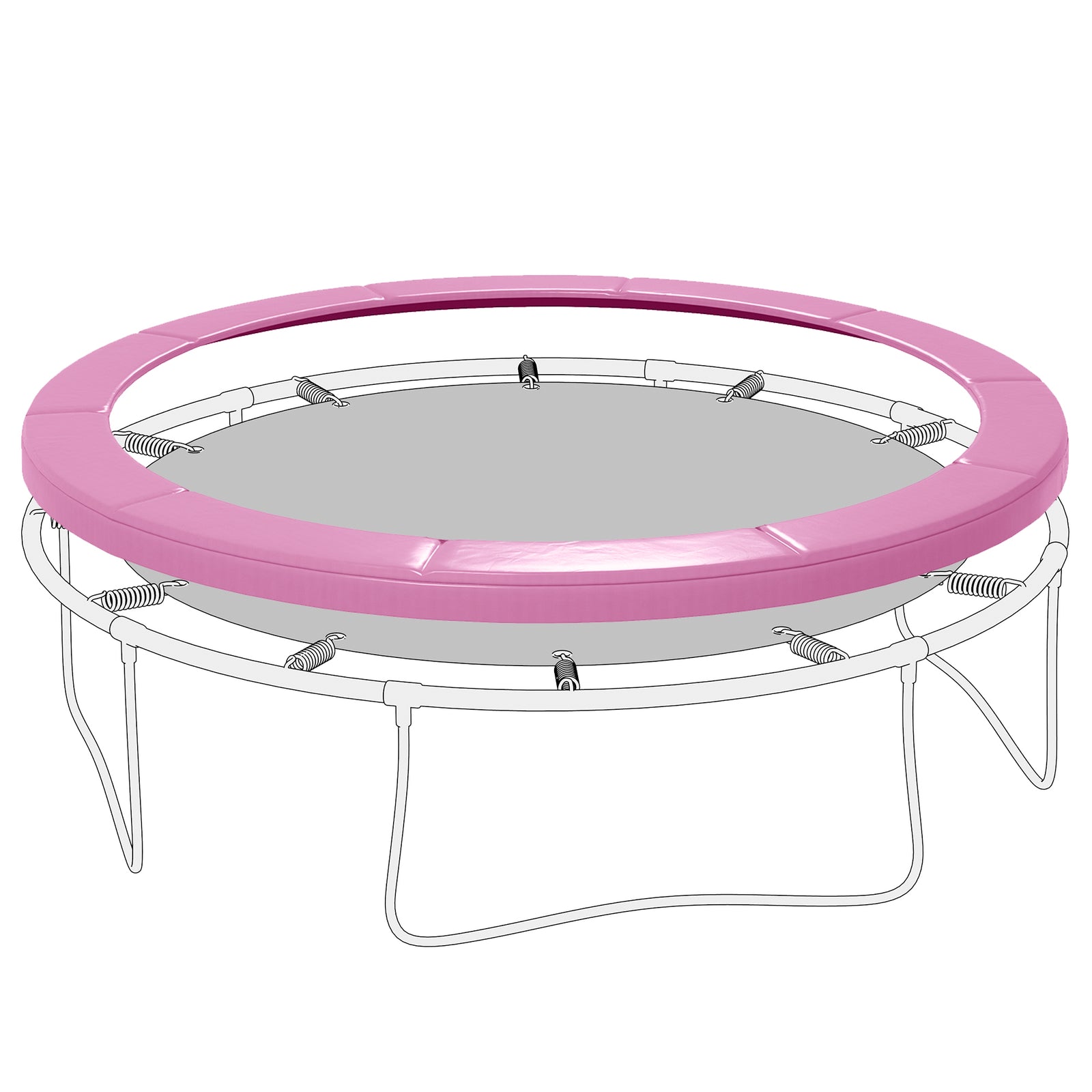 10ft Trampoline Spring Cover,trampoline Pad Replacement | 10ft | Pink