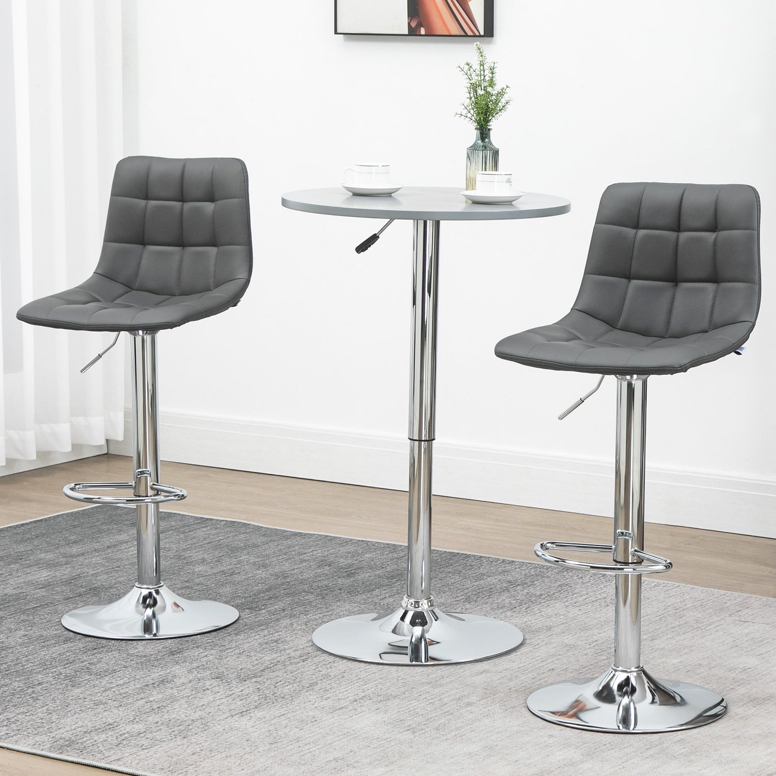 Adjustable Counter Barstools With Footrest