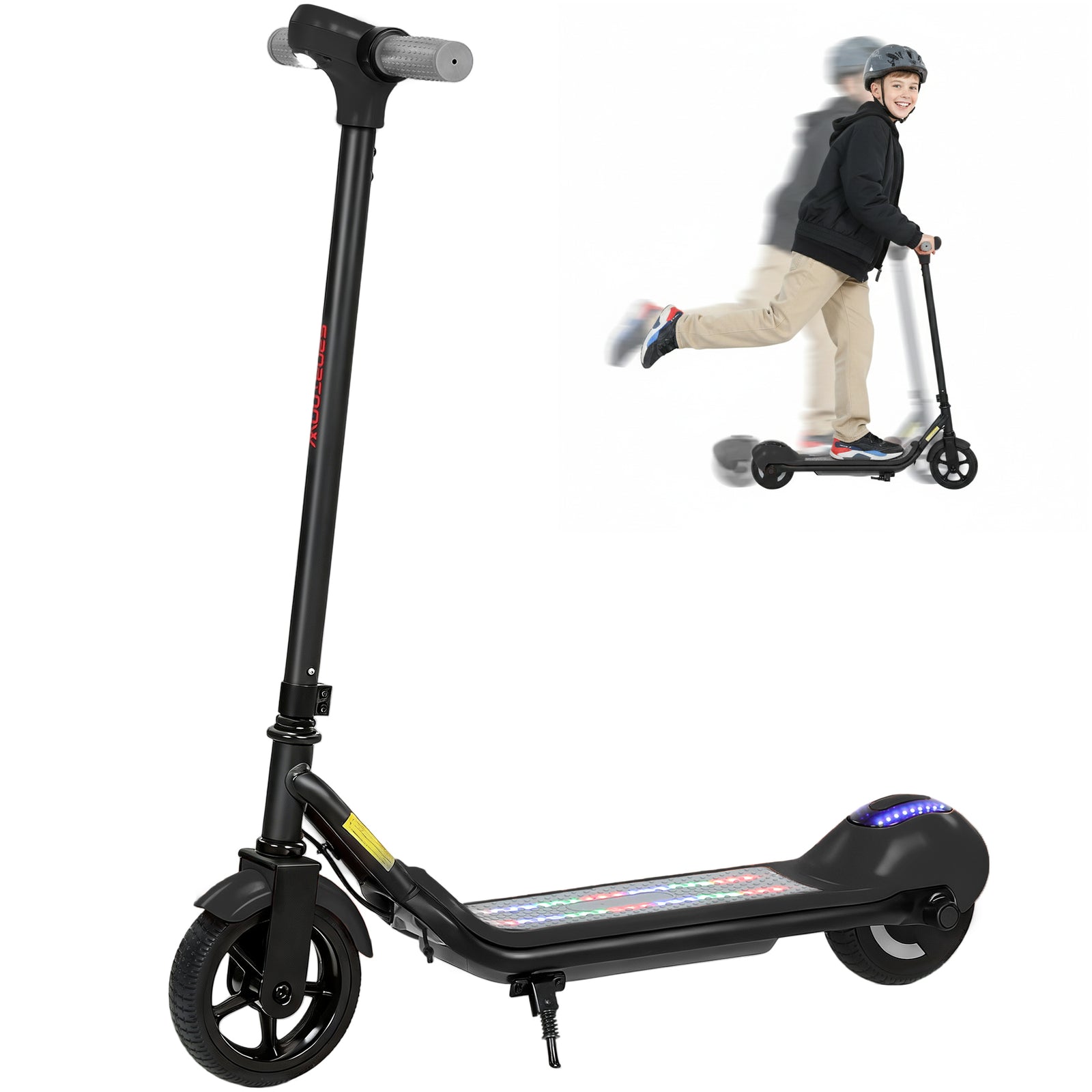 Electric Scooter, Lightweight E Scooter With Led Display | Black