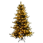 Breeins 6ft/180cm Sectional Artificial Christmas Tree Festive Decor With Lighting