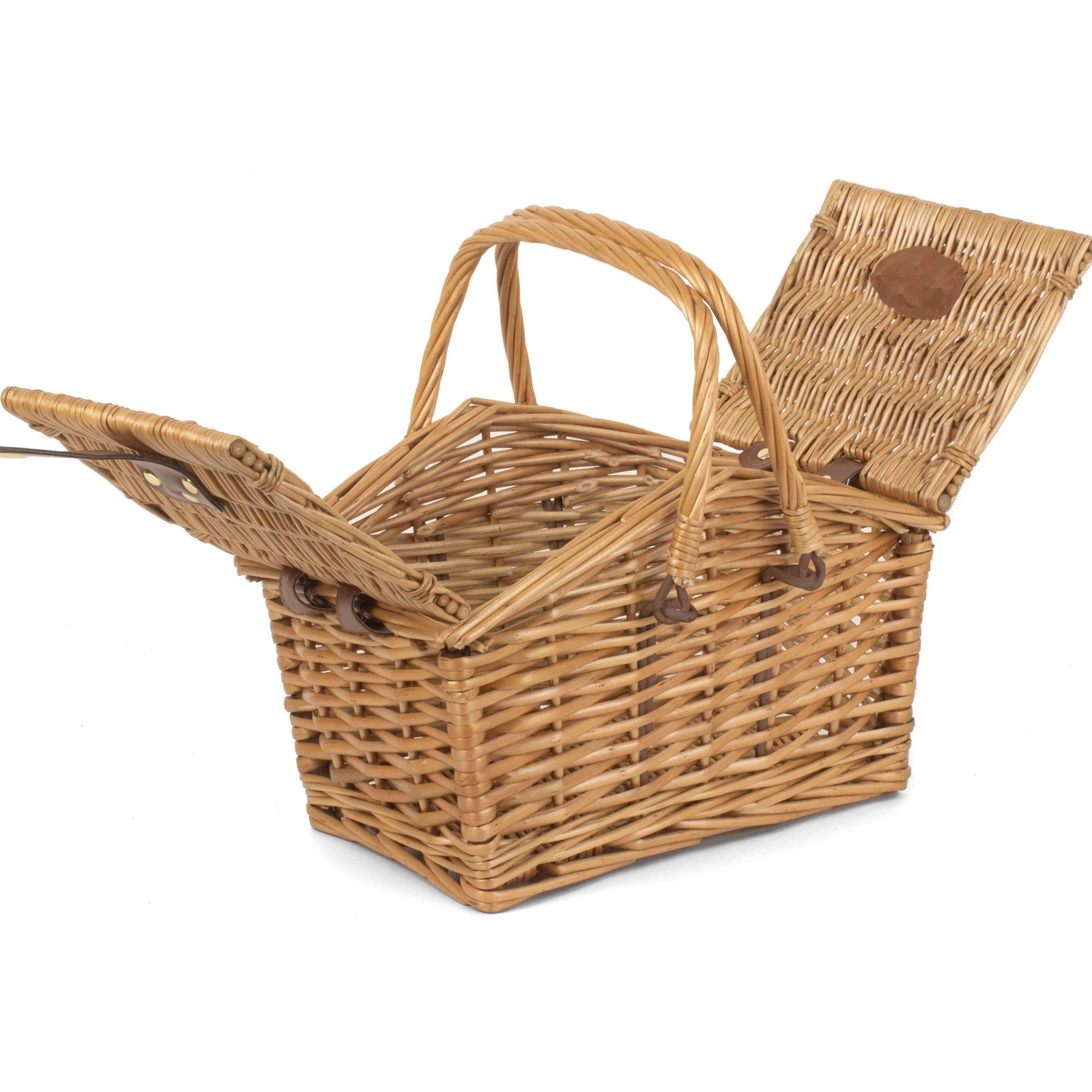 Wicker Light Steamed Swing Handle Hamper Picnic Basket