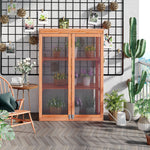 Mini Wood Greenhouse Cold Frame Plant Box (3 Types) | Yellow