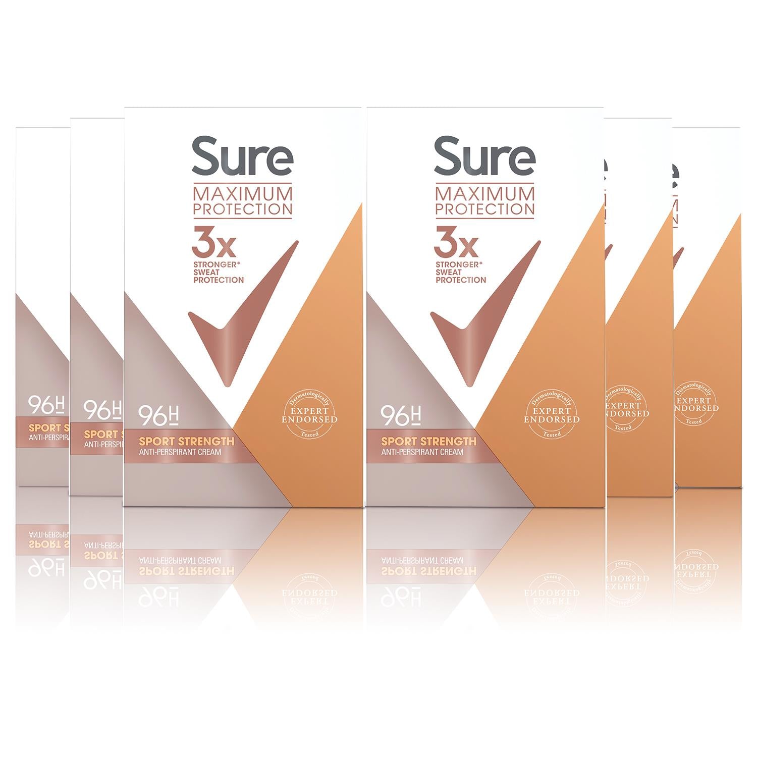 Women Maximum Protection Anti-perspirant Deodorant Cream, 45ml, 6pk | 6