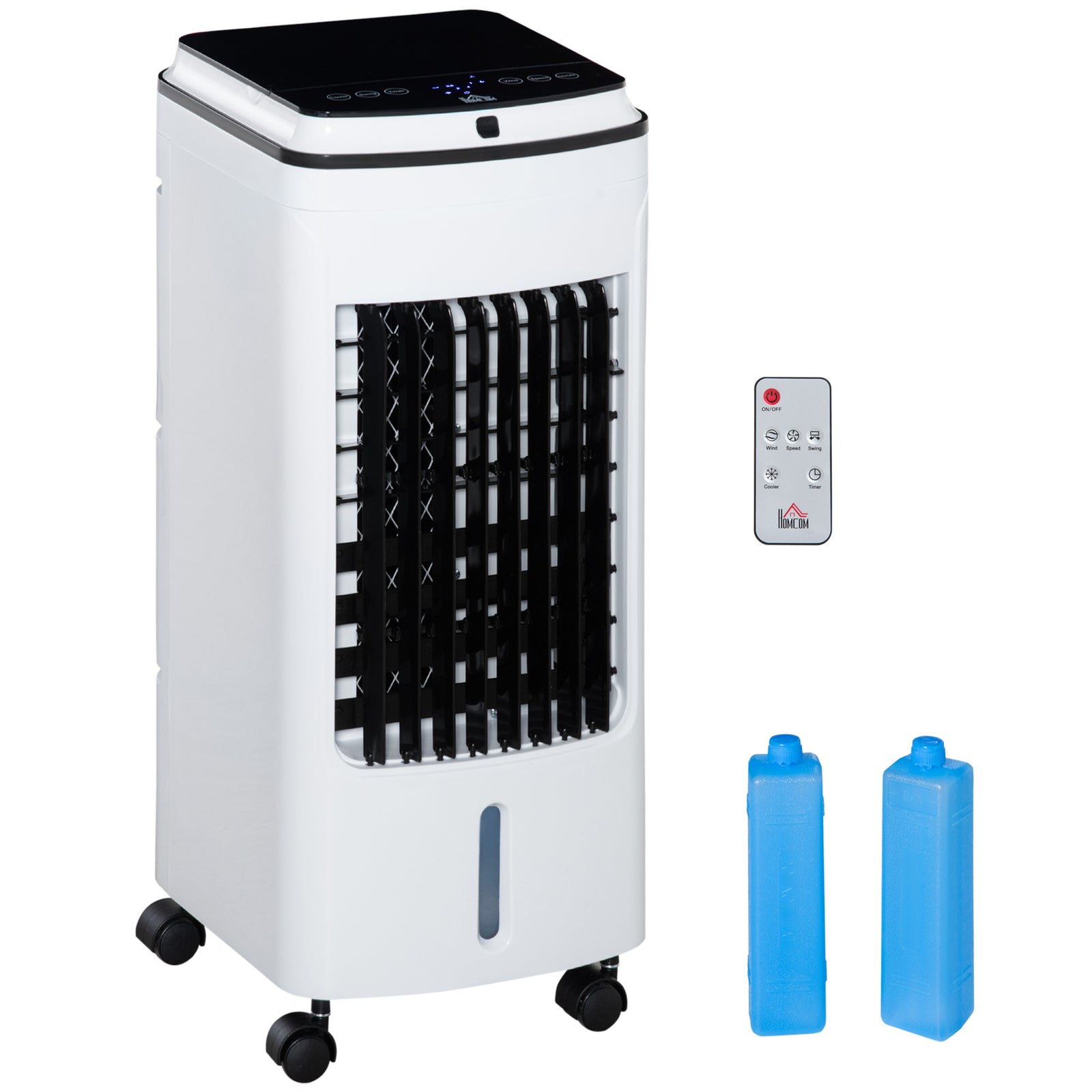 3-in-1 Portable Air Cooler With 4l Water Tank 7.5h Timer