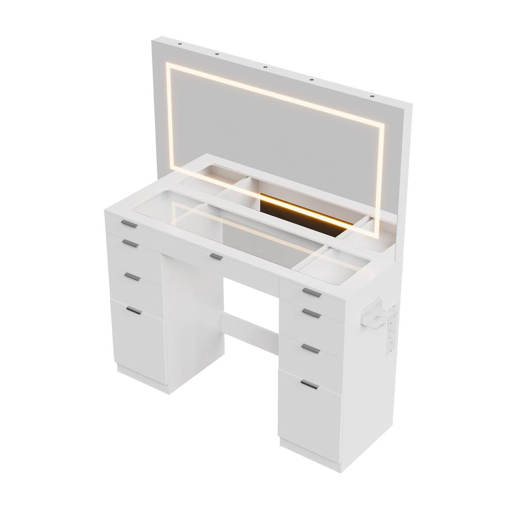 Dressing Table With Led Illuminated Mirror