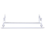 Wall Mounted Metal Clothes Garment Shop Display Rack With Shelf