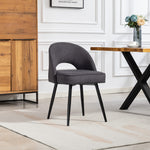Ashley Fabric Dining Chairs - Set Of 2 | Charcoal Grey