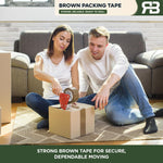 Brown Packing Tape 48mm X 66m Strong Parcel Box Tape | 48 Rolls | Brown