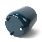 15cm Dark Teal Green / Blue Ceramic Planter With Feet