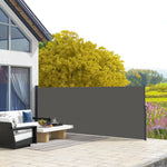 Retractable Side Awning, Garden Divider | Medium | Dark Gray