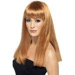Glamourama Long And Straight Wig With Fringe | Auburn