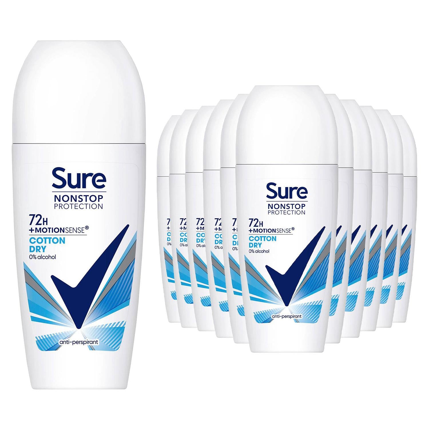 Women Motion Sense Ap Deodorant Roll-on 72h Nonstop, 50ml, 12pk | One Size