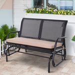 2-seater Bench Cushion Polyester Cover Seat Pad Replacement | Beige