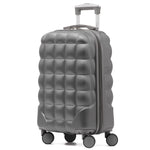 55x35x20cm Hard Case Bubble Carry On Suitcase - 100+ Airline Approved | Cabin | Charcoal