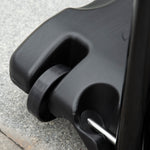 Outdoor Adjustable Basketball Hoop Stand Wheels 210-260cm | Black