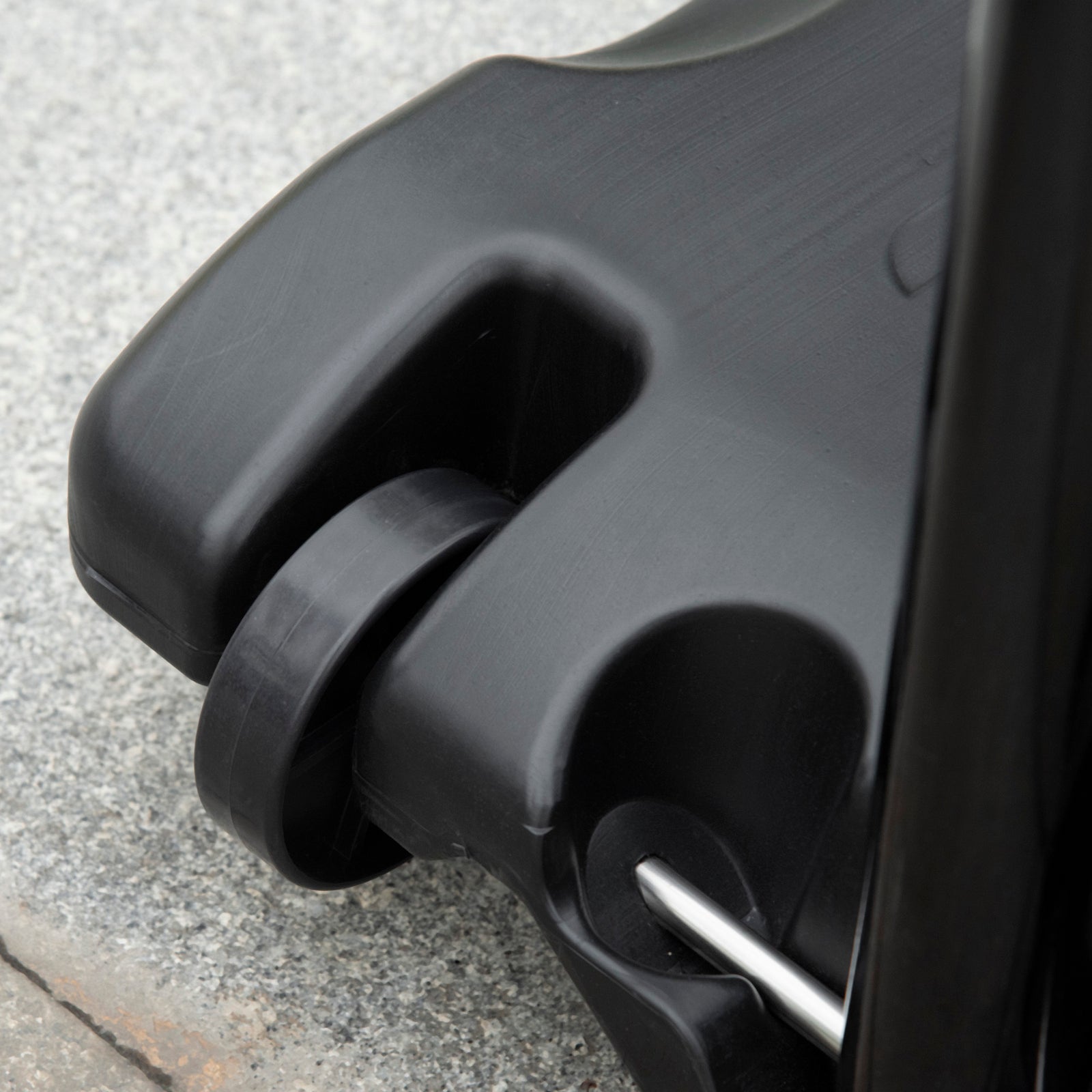 Outdoor Adjustable Basketball Hoop Stand Wheels 210-260cm | Black