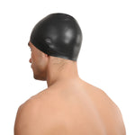 Unisex Adult 3d Silicone Swim Cap | One Size | Black