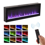40-inch Wall Mounted Electric Fireplace With Remote Control