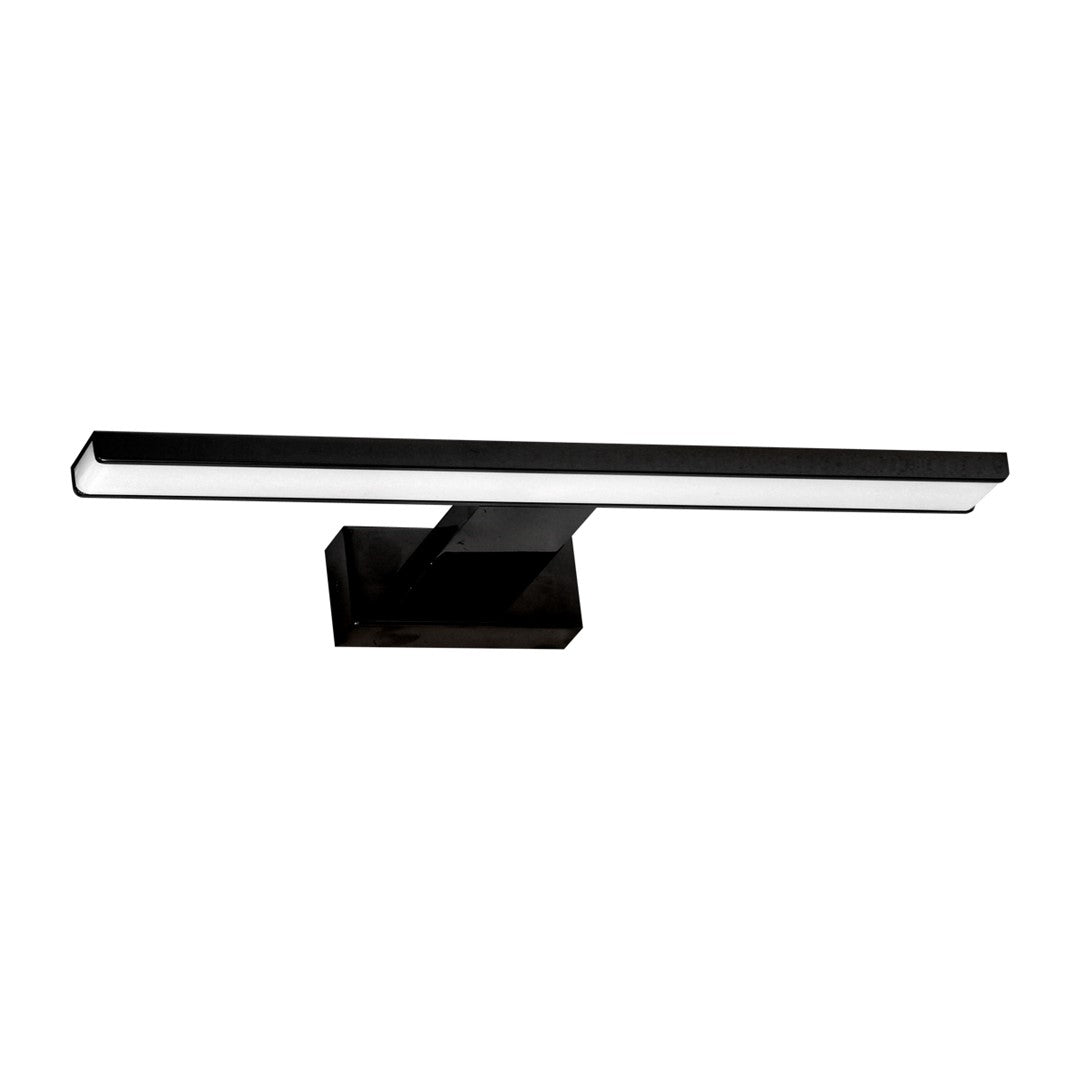 Shine Black Led 7w Wall Lamp Stylish Matt Black Light With Ip44 Rating Perfect For Mounting Above A Bathroom Mirror