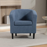 Beulah Fabric Accent Chair | Light Blue