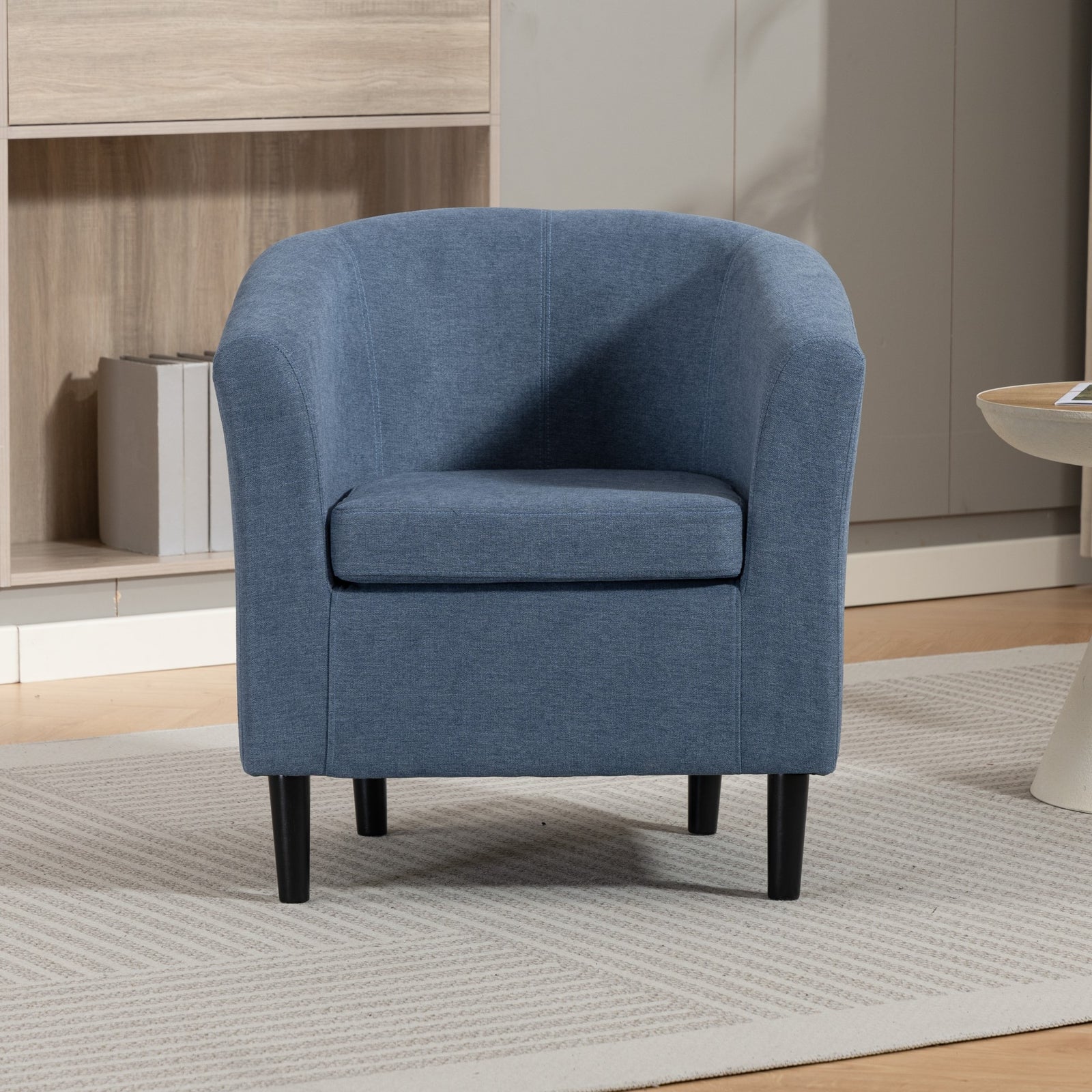 Beulah Fabric Accent Chair | Light Blue