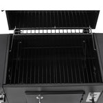 Outdoor Charcoal Grill With Side Tables