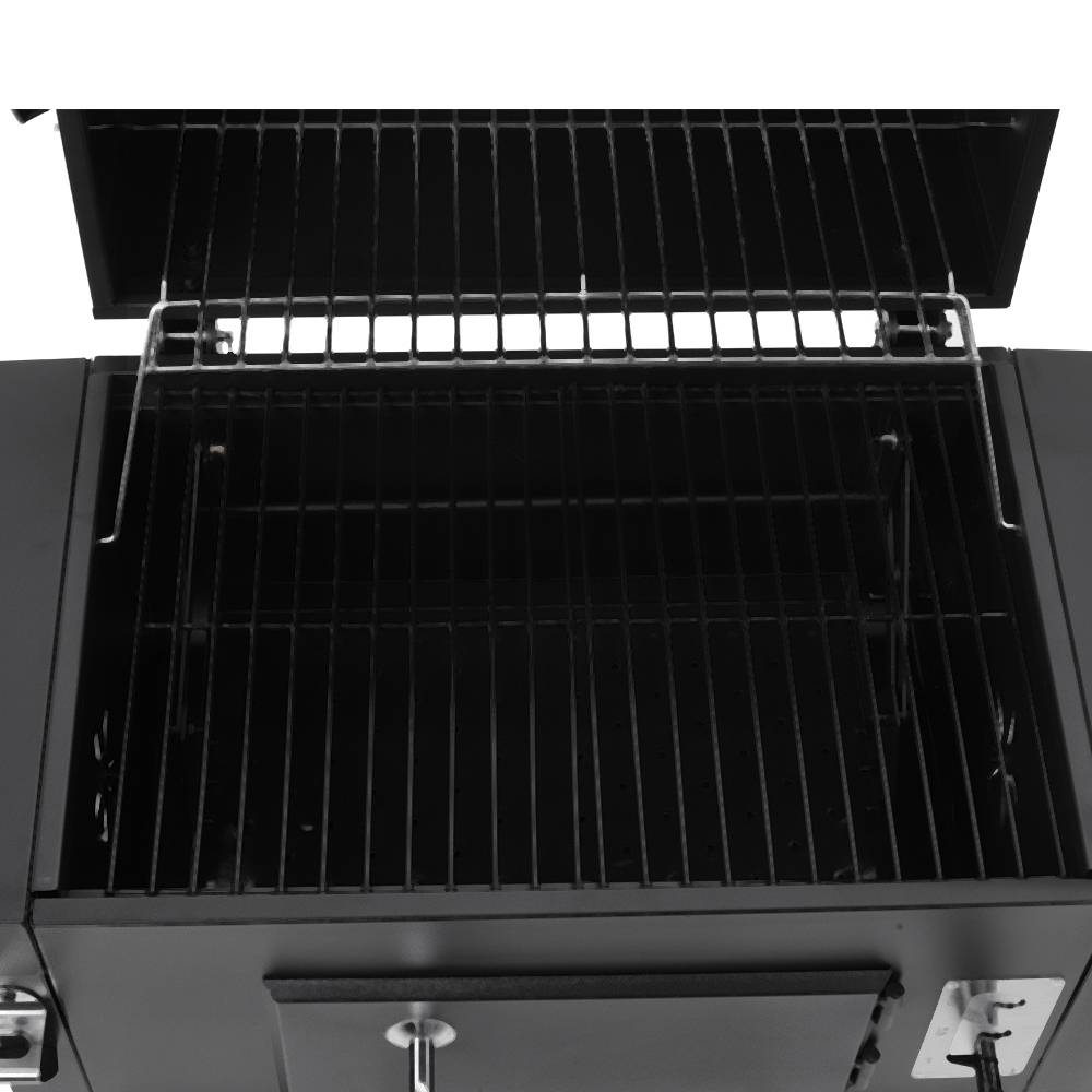 Outdoor Charcoal Grill With Side Tables