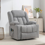 Lovell Electric Lift Assist Riser Recliner With Massage And Heat | Gray