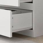 180cm Tall Bookshelf With Storage Free Standing | One Size | White