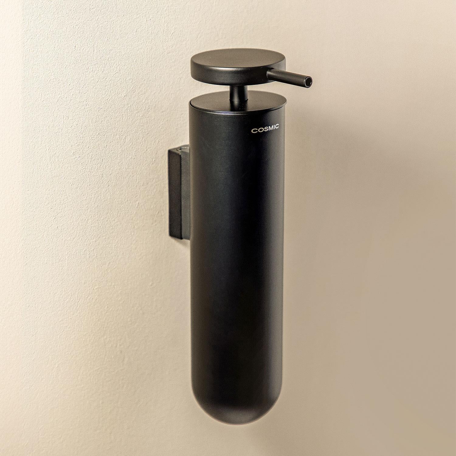 Wall Mounted Soap Dispenser, 185ml , Black Design, Geyser Collection