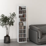 260/640 Cd 120/360 Dvd Storage Tower W/ 9/18 Compartments | Small | White