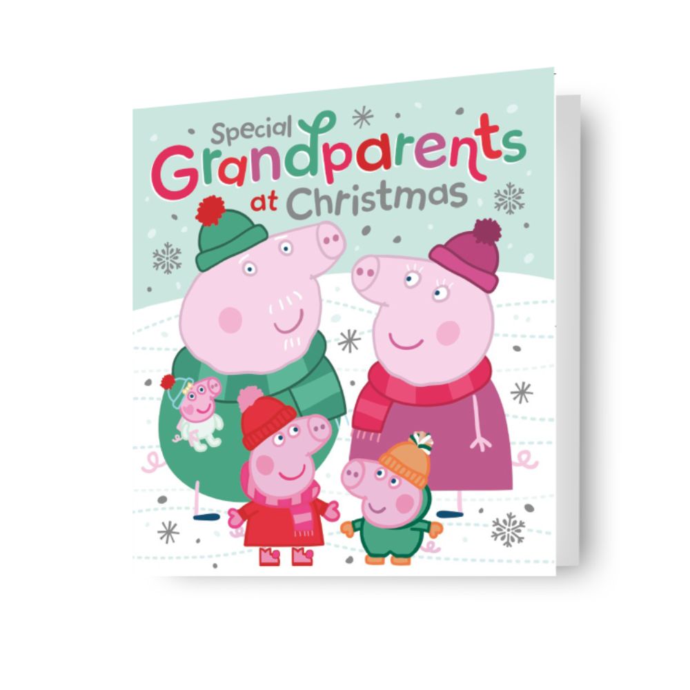 Peppa Pig Grandparents Christmas Card Official Product