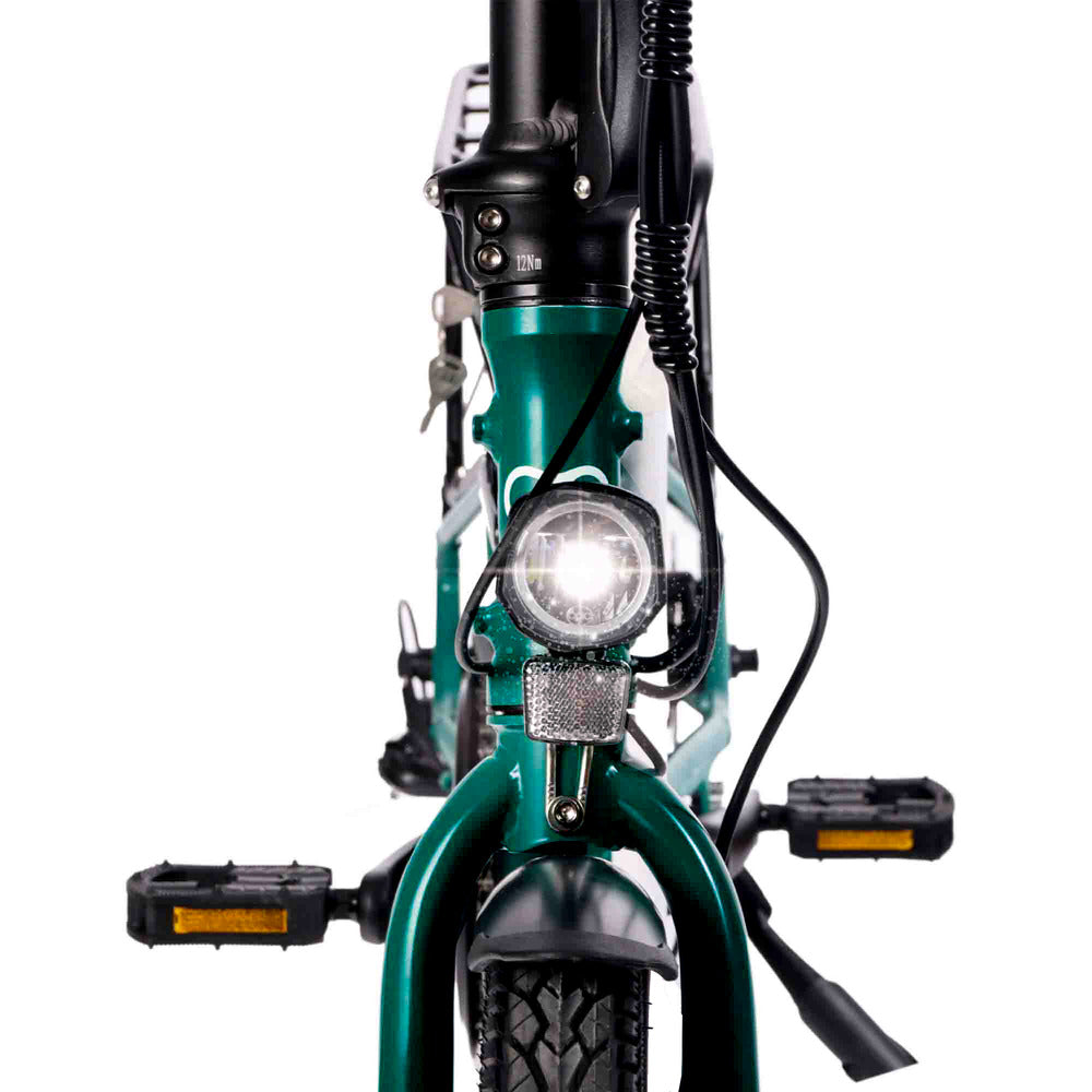 Virum 2024 Electric Folding Bike Lightweight E-bike | British Racing Green | Green